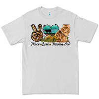Dove Grey Peace Love Persian Cat Premium Tee - LillyAllenDesigns