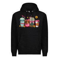 Black longhaired cow coffee cups Premium Hoodie - Jasminsmagicworld