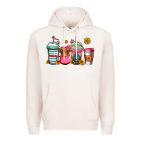 Pale Pink longhaired cow coffee cups Premium Hoodie - Jasminsmagicworld