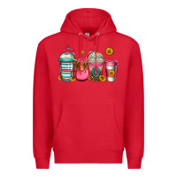 Red longhaired cow coffee cups Premium Hoodie - Jasminsmagicworld