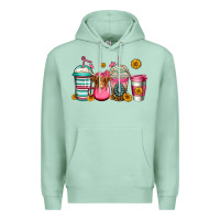 Seafoam longhaired cow coffee cups Premium Hoodie - Jasminsmagicworld