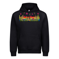 Black mexican sombrero guitar libbey glass Urban Hoodie - BundleAndBundleShop