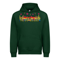 Forest Green mexican sombrero guitar libbey glass Urban Hoodie - BundleAndBundleShop