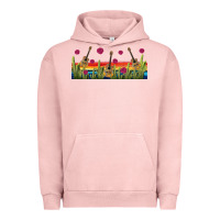 Pigment Salmon mexican sombrero guitar libbey glass Urban Hoodie - BundleAndBundleShop