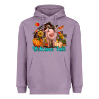 Lavender Welcome fall pig Heavyweight Hoodie - RanaPortraitStore
