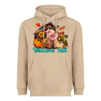 Mushroom Welcome fall pig Heavyweight Hoodie - RanaPortraitStore