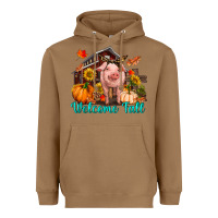 Toasted Coconut Welcome fall pig Heavyweight Hoodie - RanaPortraitStore