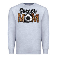 Heather Grey soccer mom Premium Sweatshirt - texasbilliewilder