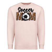 Pale Pink soccer mom Premium Sweatshirt - texasbilliewilder