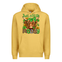 Antique Gold just a little moody st patricks day Premium Hoodie - Jasminsmagicworld