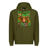 Army Green just a little moody st patricks day Premium Hoodie - Jasminsmagicworld