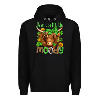 Black just a little moody st patricks day Premium Hoodie - Jasminsmagicworld