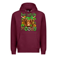 Burgundy just a little moody st patricks day Premium Hoodie - Jasminsmagicworld