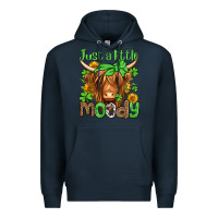 Navy just a little moody st patricks day Premium Hoodie - Jasminsmagicworld