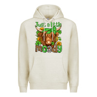 Oatmeal Heather just a little moody st patricks day Premium Hoodie - Jasminsmagicworld