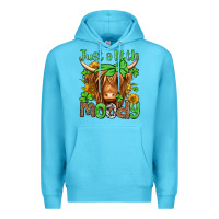 Ocean Blue just a little moody st patricks day Premium Hoodie - Jasminsmagicworld