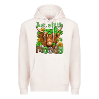 Pale Pink just a little moody st patricks day Premium Hoodie - Jasminsmagicworld