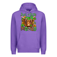 Purple just a little moody st patricks day Premium Hoodie - Jasminsmagicworld