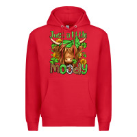 Red just a little moody st patricks day Premium Hoodie - Jasminsmagicworld