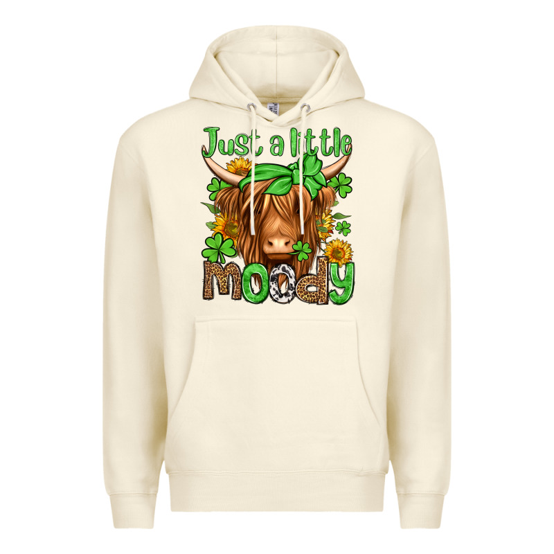 Just A Little Moody St Patricks Day Premium Hoodie by Jasminsmagicworld | Teevron