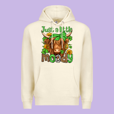 Just A Little Moody St Patricks Day Premium Hoodie Designed By Jasminsmagicworld