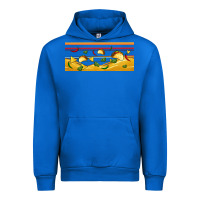 Cobalt taco and nachos libbey glass Urban Hoodie - BundleAndBundleShop