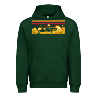 Forest Green taco and nachos libbey glass Urban Hoodie - BundleAndBundleShop