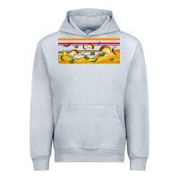 Heather Grey taco and nachos libbey glass Urban Hoodie - BundleAndBundleShop