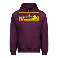 Mauve Wine taco and nachos libbey glass Urban Hoodie - BundleAndBundleShop