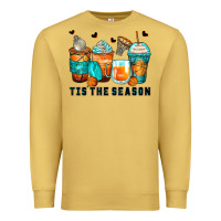 Antique Gold tis' the season basketball coffee cups Premium Sweatshirt - Zillion Design Studio