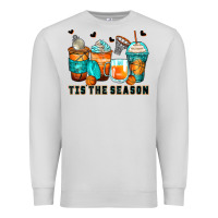 Dove Grey tis' the season basketball coffee cups Premium Sweatshirt - Zillion Design Studio
