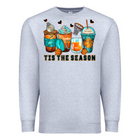 Heather Grey tis' the season basketball coffee cups Premium Sweatshirt - Zillion Design Studio