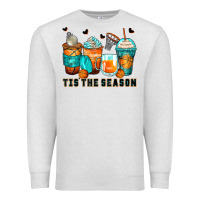 Oatmeal Heather tis' the season basketball coffee cups Premium Sweatshirt - Zillion Design Studio