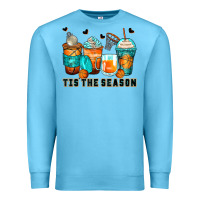 Ocean Blue tis' the season basketball coffee cups Premium Sweatshirt - Zillion Design Studio