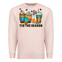 Pale Pink tis' the season basketball coffee cups Premium Sweatshirt - Zillion Design Studio
