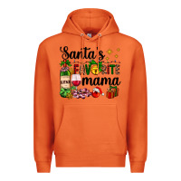 Carrot santa's favorite mama Premium Hoodie - AdoDesignShop