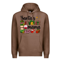 Chestnut santa's favorite mama Premium Hoodie - AdoDesignShop