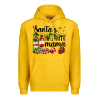 Lemon santa's favorite mama Premium Hoodie - AdoDesignShop