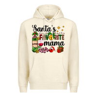 Sandshell santa's favorite mama Premium Hoodie - AdoDesignShop