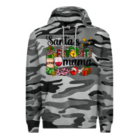 Slate Camo santa's favorite mama Premium Hoodie - AdoDesignShop