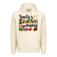 Tofu santa's favorite mama Premium Hoodie - AdoDesignShop