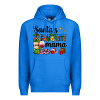 True Royal santa's favorite mama Premium Hoodie - AdoDesignShop