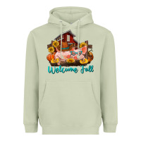 Matcha Welcome fall pigs Heavyweight Hoodie - RanaPortraitStore