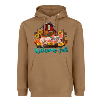 Toasted Coconut Welcome fall pigs Heavyweight Hoodie - RanaPortraitStore