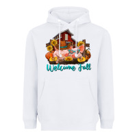 White Welcome fall pigs Heavyweight Hoodie - RanaPortraitStore