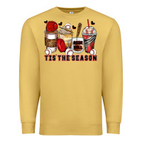 Antique Gold tis' the season baseball coffee cups Premium Sweatshirt - Zillion Design Studio