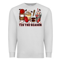 Dove Grey tis' the season baseball coffee cups Premium Sweatshirt - Zillion Design Studio