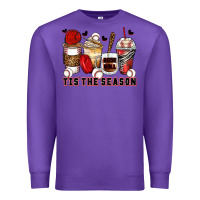 Purple tis' the season baseball coffee cups Premium Sweatshirt - Zillion Design Studio