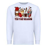 White tis' the season baseball coffee cups Premium Sweatshirt - Zillion Design Studio