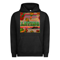 Pigment Black latino seamless pattern Urban Hoodie - BundleAndBundleShop